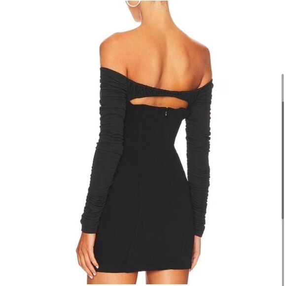 NEW NBD Revolve Carlota Carlotta Mini Dress Black Size Medium - Picture 2 of 7